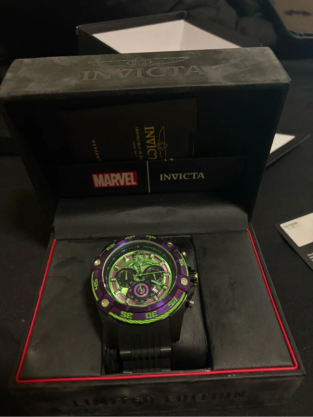 Invicta Black Box with Silver Logo